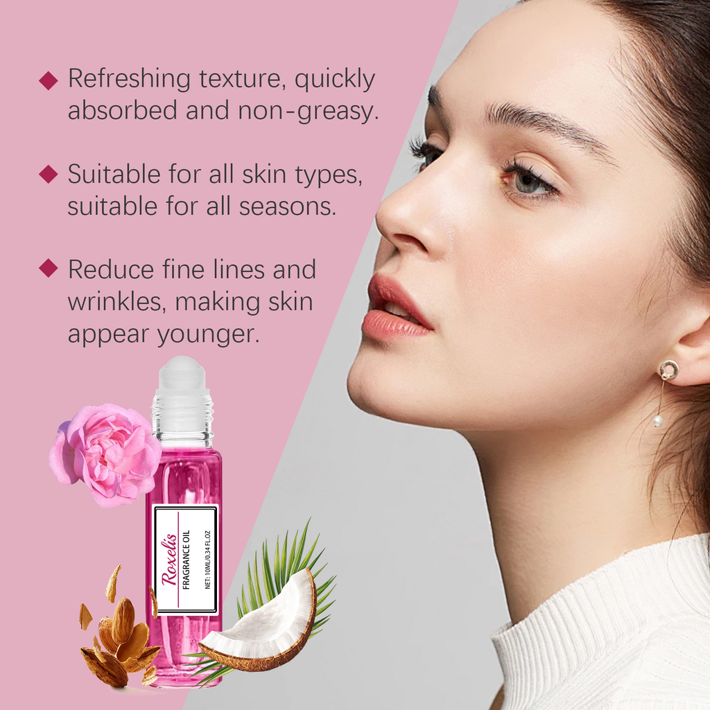 Roxelis Women's Roll-On Perfume Rose Wrist And Neck With Fragrance Portable Portable Fresh Niche Fragrance Perfume