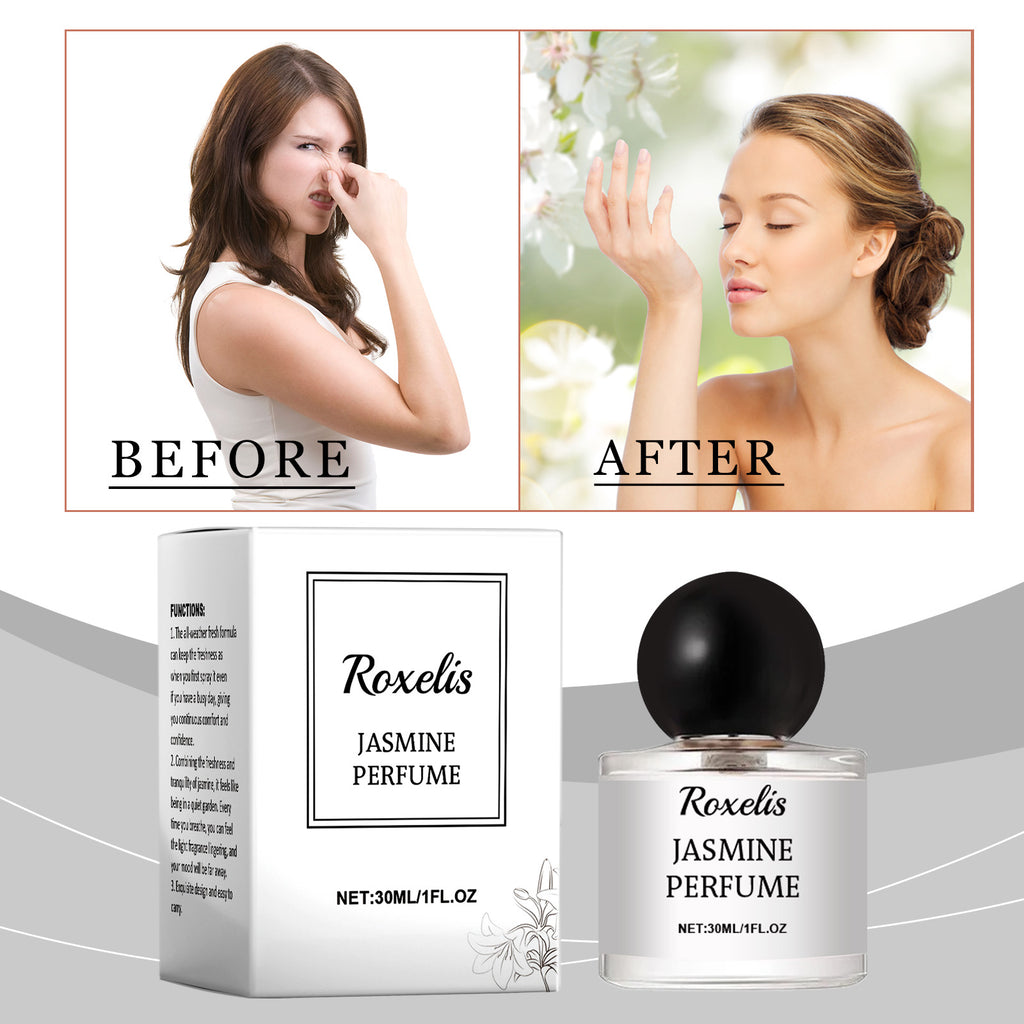 Roxelis Romantic Pair Of Jasmine Perfume, Light Elegant Exudes Charm Leave Fragrance Fragrance Eau De Toilette Wood Floral Notes