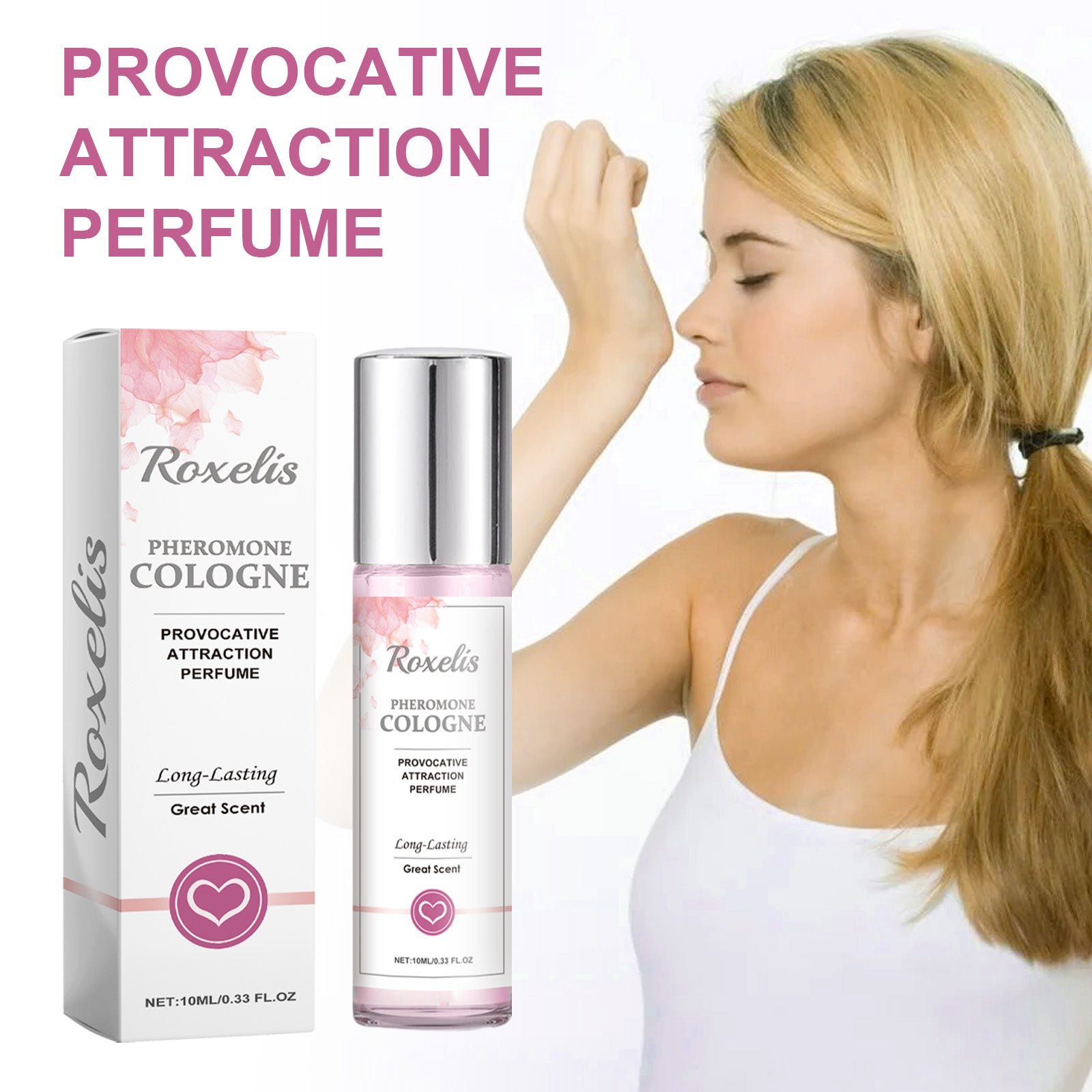Roxelis Provocative Attraction Perfume, Fresh And Elegant Flowers And Flowers After The Ear Lasting Fragrance Charm Niche Dating Perfume