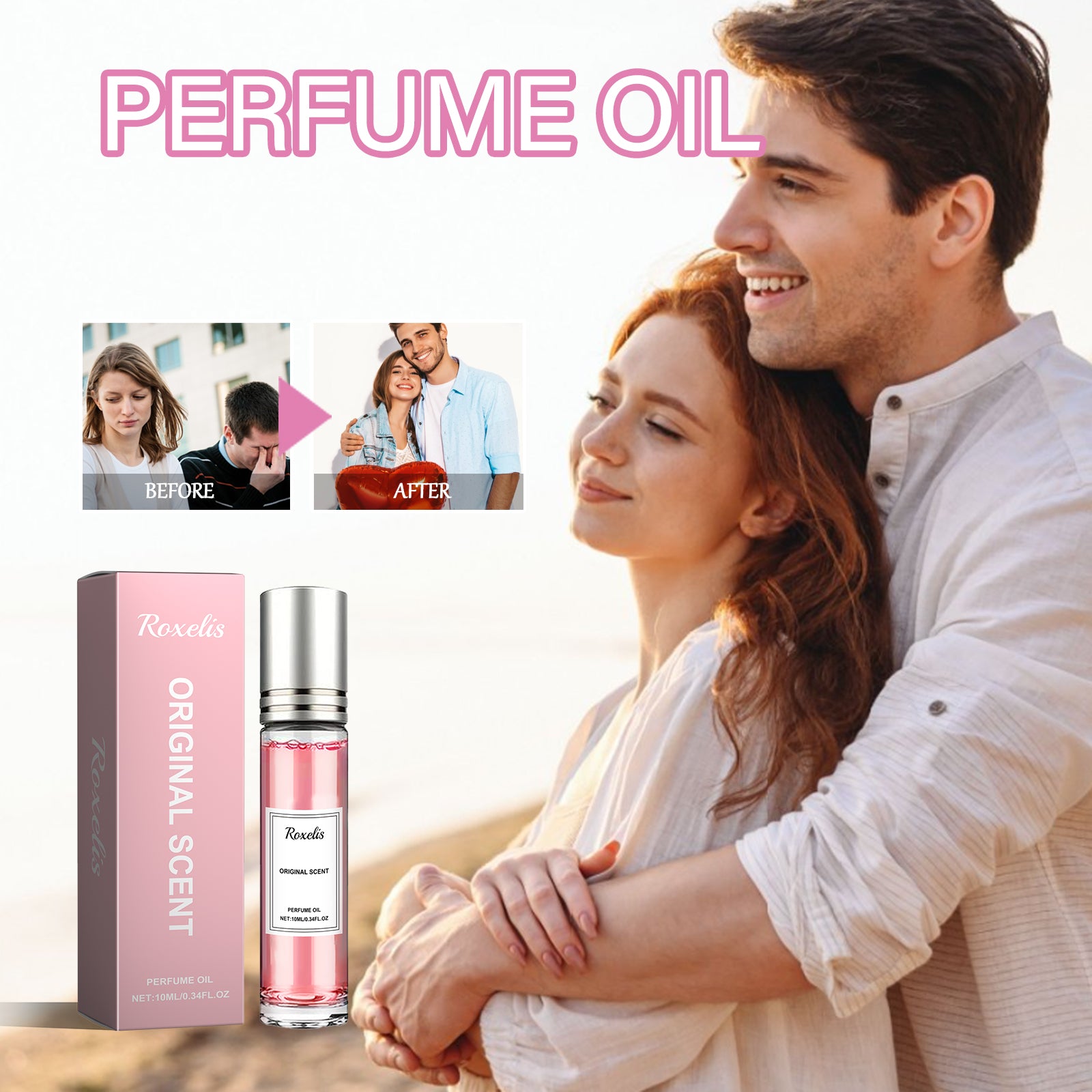 Roxelis Perfume Oil, Rose Fragrance Niche Floral Fragrance Fresh And Long-Lasting Portable Perfume For Couples Dating