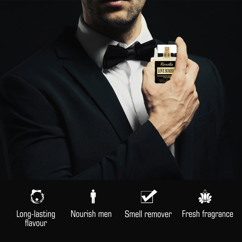 Roxelis Pheromone Enhanced Cologne, Portable Mild Not Pungent Fresh Light Fragrance Couples Dating Charm Atmosphere Lasting Fragrance