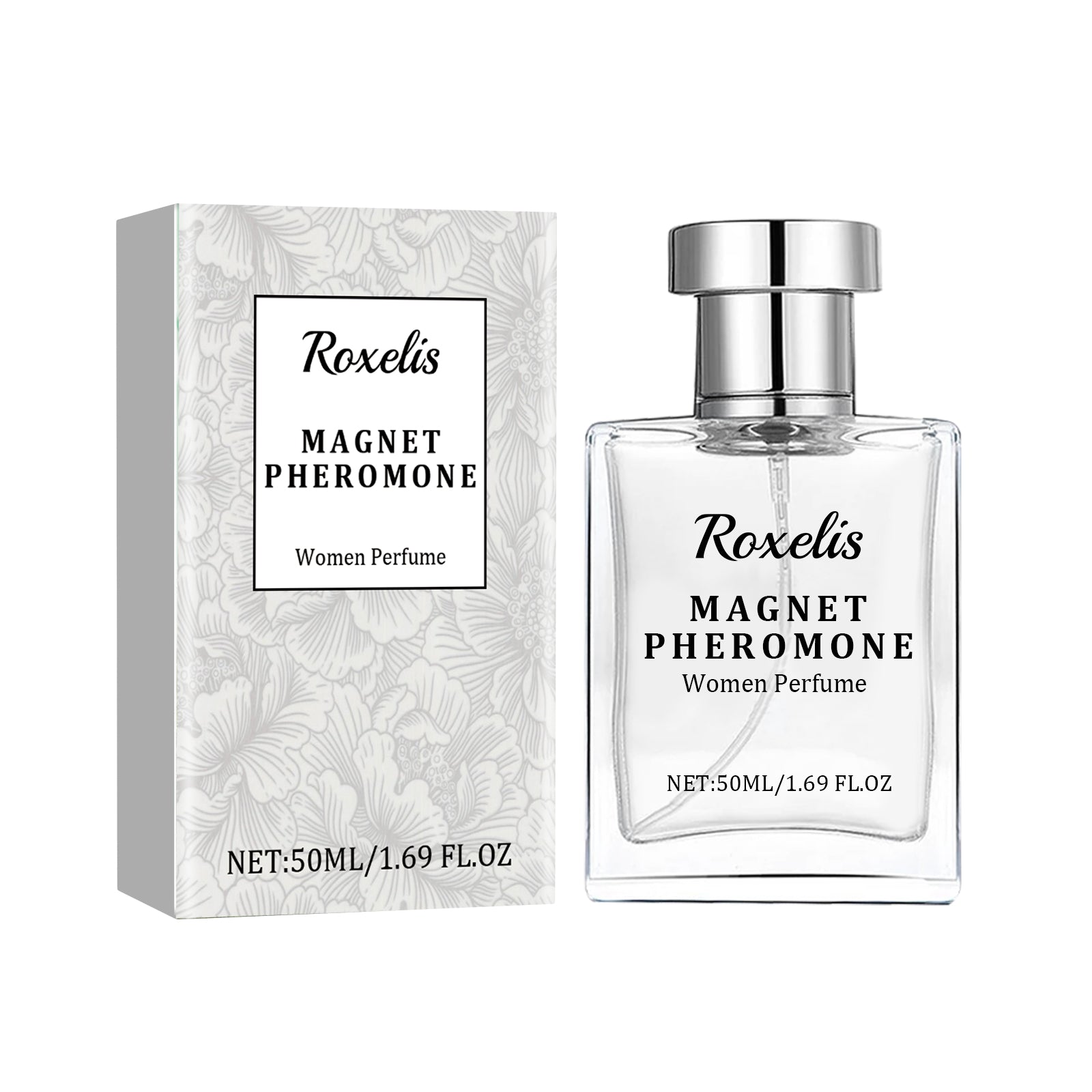 Roxelis Magnet Pheromone, Lasting Fragrance Elegant Natural Fragrance Not Pungent Women's Charm Dating Perfume