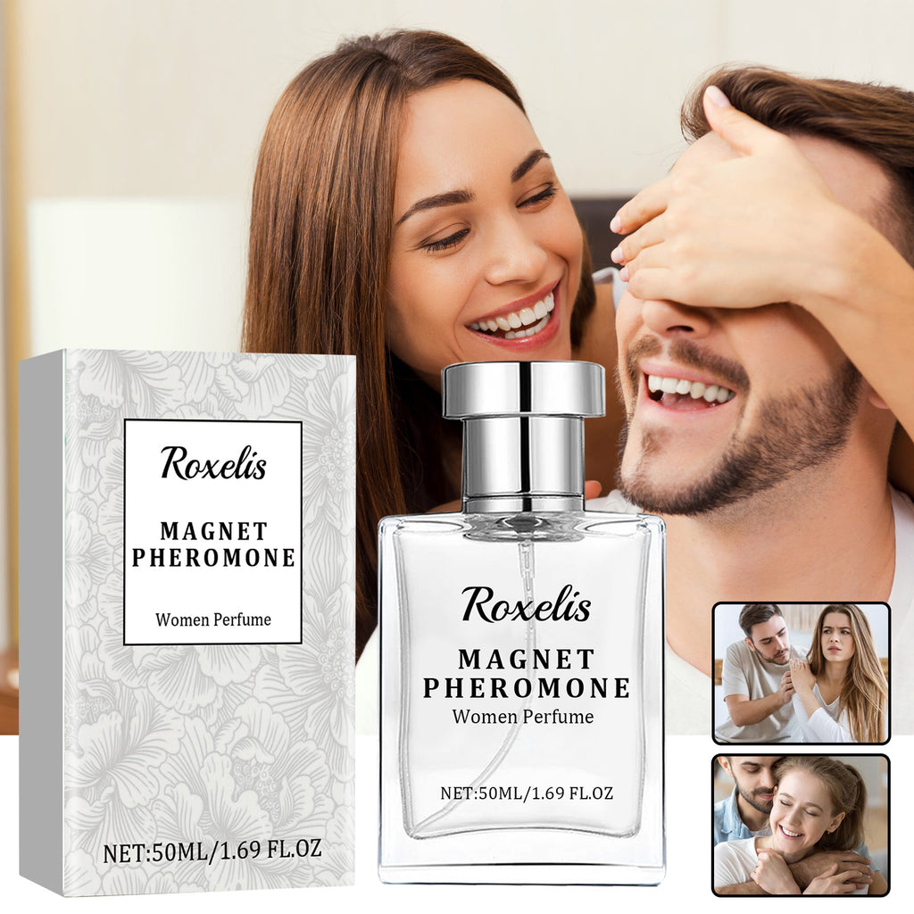 Roxelis Magnet Pheromone, Lasting Fragrance Elegant Natural Fragrance Not Pungent Women's Charm Dating Perfume
