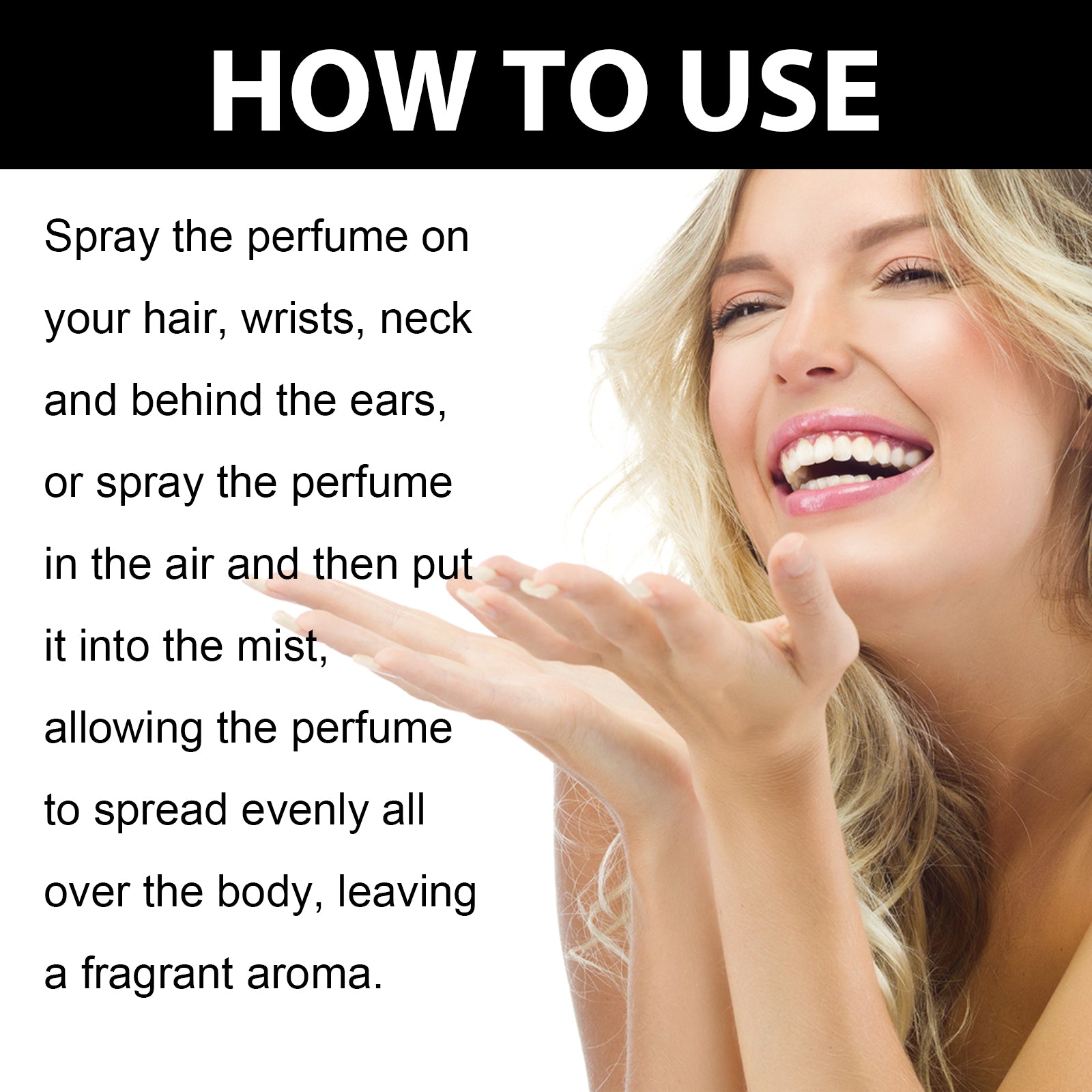 Roxelis Vanilla Jasmine Fragrance Spray, Behind The Ears Neck Wrist Natural Fresh Fragrance Long-Lasting Fragrance
