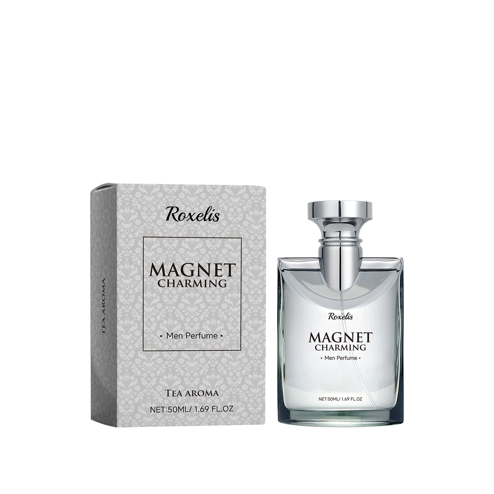 Roxelis Magnet Charming Men Perfume, Tea Fragrance Natural Fresh Fragrance Release Charm Couple Dating Men Atmosphere Niche Perfume