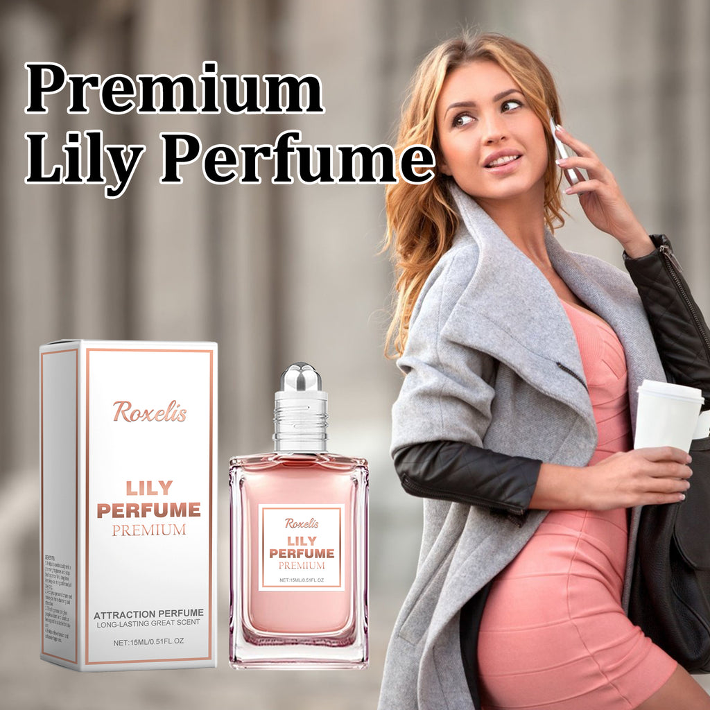 Roxelis Premium Lily Perfume, Women's Lily Fragrance Fragrance Natural Fresh Stay Charm Ball Perfume