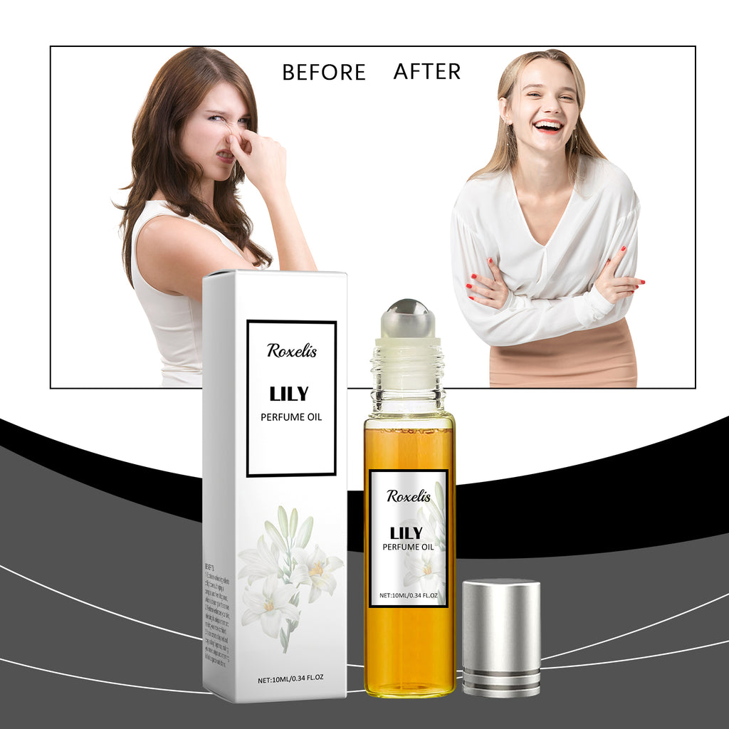Roxelis Ladies Pheromone Ball Lily Perfume, Mild And Long-Lasting Fresh Fragrance Portable Fragrance